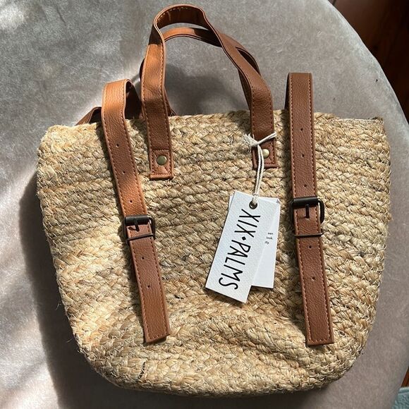 NWT BEACHLY Palms Shorebreak Picnic Cooler Market Tropical Beach Bag - Picture 9 of 12